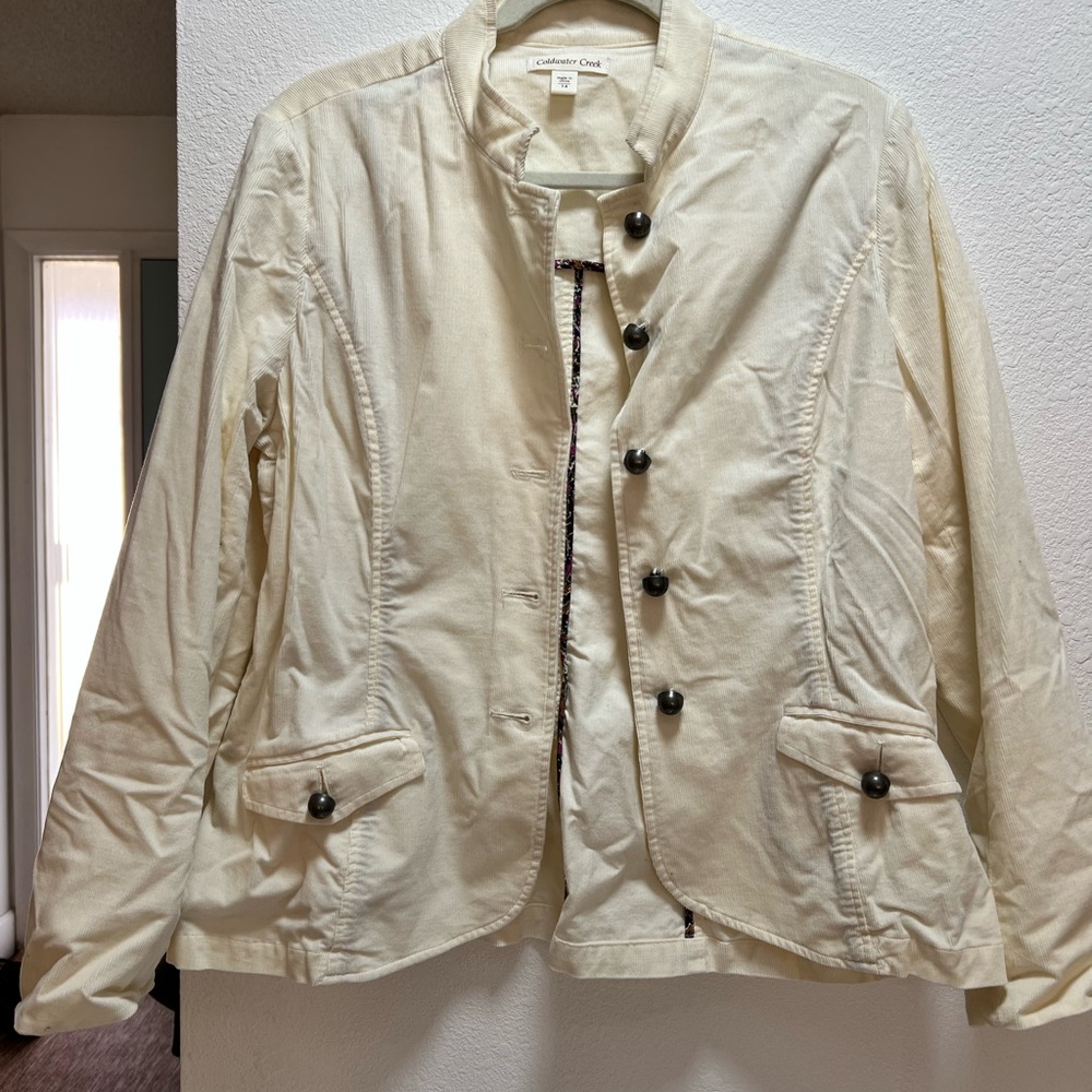 Cream Button-Up Jacket